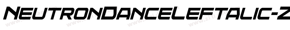 NeutronDanceLeftalic-ZVE73字体转换