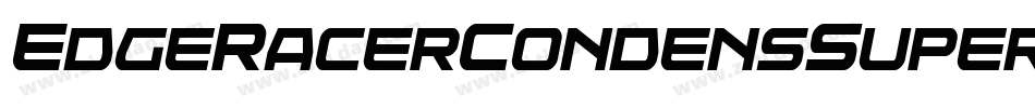 EdgeRacerCondensSuperItal-XogG字体转换