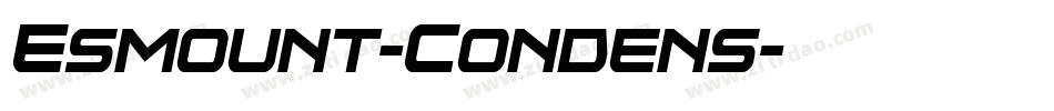 Esmount-Condens字体转换
