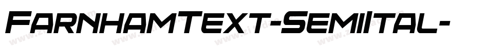 FarnhamText-SemiItal字体转换