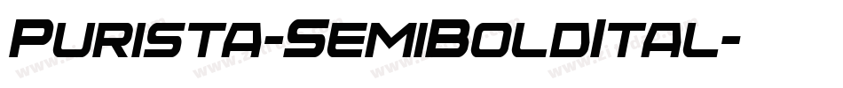 Purista-SemiBoldItal字体转换