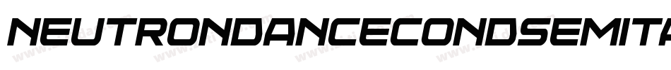 neutrondancecondsemital字体转换