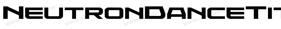NeutronDanceTitleItalic-vmAPO字体转换