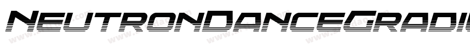 NeutronDanceGradientItalic-axpoK字体转换