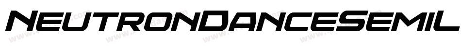 NeutronDanceSemiLeftalic-K7dep字体转换