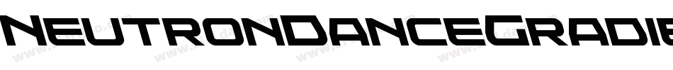 NeutronDanceGradientItalic-axpoK字体转换