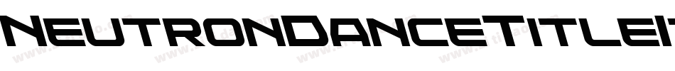 NeutronDanceTitleItalic-vmAPO字体转换