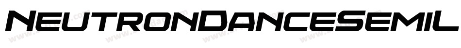 NeutronDanceSemiLeftalic-K7dep字体转换