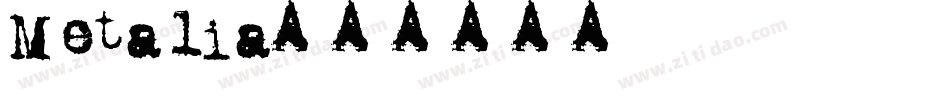 Metalia字体转换