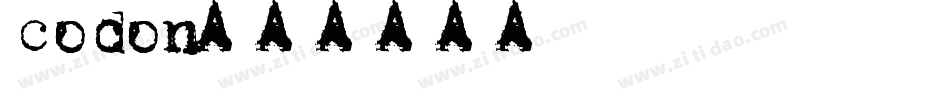 codon字体转换