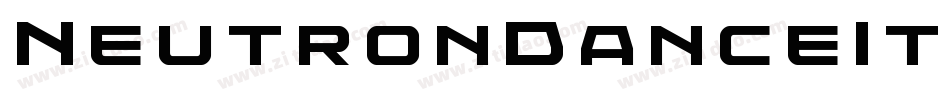 NeutronDanceItalic-gxEn1字体转换