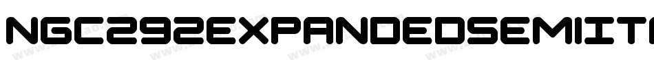 Ngc292ExpandedSemiItalic-BWGw5字体转换