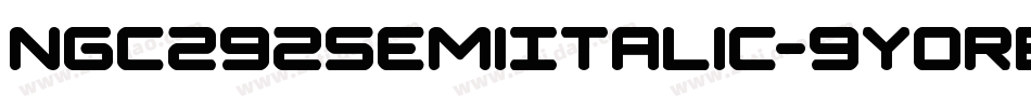 Ngc292SemiItalic-9YoRB字体转换