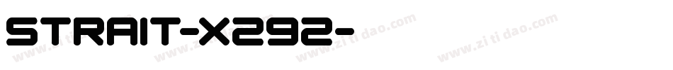 Strait-X292字体转换