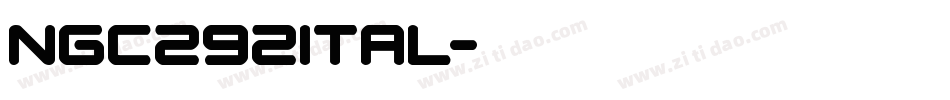 ngc292ital字体转换