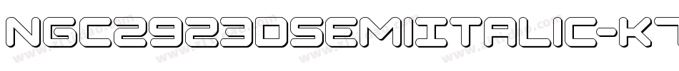 Ngc2923DSemiItalic-K709p字体转换