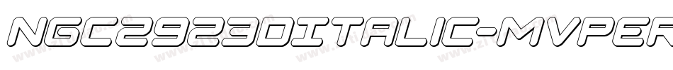 Ngc2923DItalic-MVper字体转换