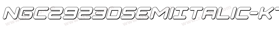 Ngc2923DSemiItalic-K709p字体转换