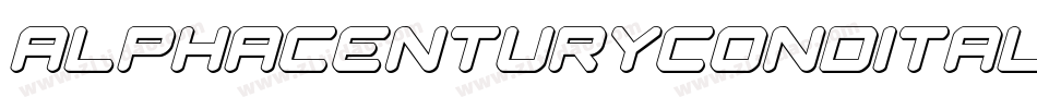 alphacenturycondital字体转换