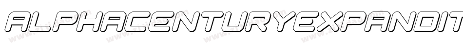 alphacenturyexpandital字体转换