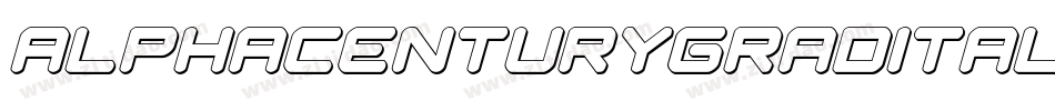 alphacenturygradital字体转换