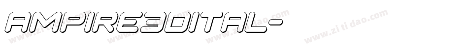 ampire3dital字体转换