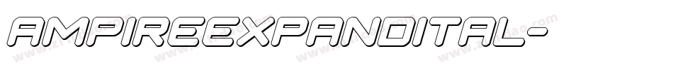 ampireexpandital字体转换