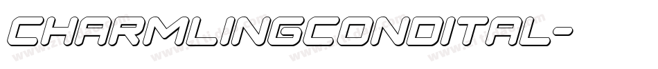 charmlingcondital字体转换