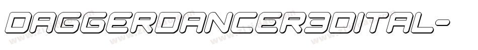 daggerdancer3dital字体转换