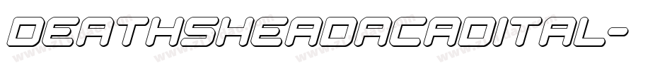 deathsheadacadital字体转换