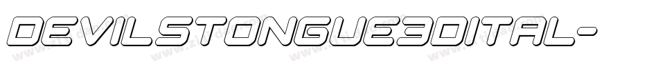 devilstongue3dital字体转换