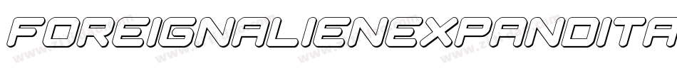 foreignalienexpandital字体转换
