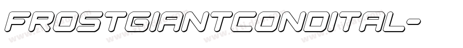 frostgiantcondital字体转换