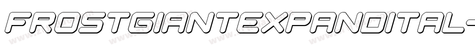 frostgiantexpandital字体转换