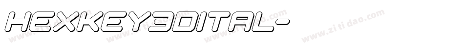 hexkey3dital字体转换