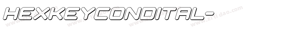hexkeycondital字体转换