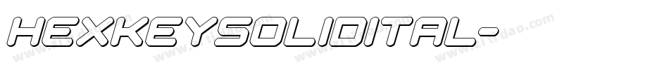 hexkeysolidital字体转换
