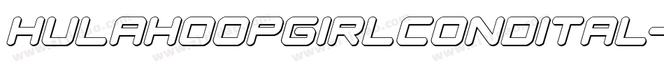 hulahoopgirlcondital字体转换