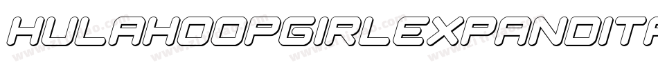 hulahoopgirlexpandital字体转换