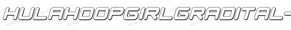 hulahoopgirlgradital字体转换