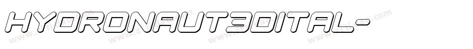 hydronaut3dital字体转换