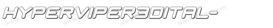 hyperviper3dital字体转换