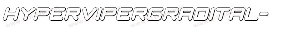 hypervipergradital字体转换