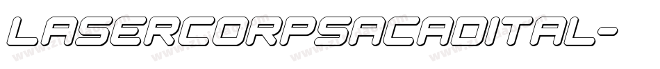 lasercorpsacadital字体转换