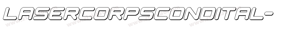 lasercorpscondital字体转换