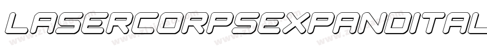 lasercorpsexpandital字体转换