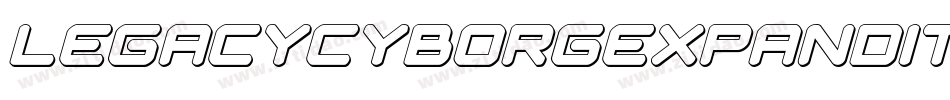legacycyborgexpandital字体转换