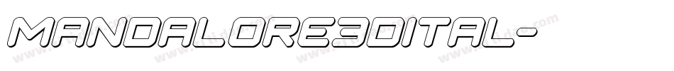 mandalore3dital字体转换