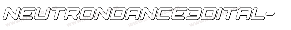 neutrondance3dital字体转换