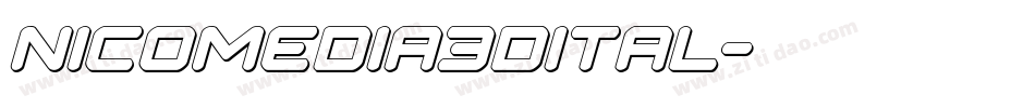 nicomedia3dital字体转换